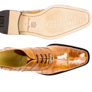 GENUINE OSTRICH AND EEL SKIN DRESS SHOES